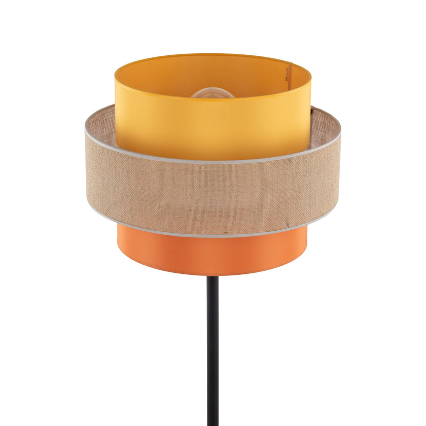 TRIO Jute  Mid-Century Boho Floor Lamp