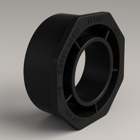 LESSO ABS Flush Bushing – Spg x Hub Good Day Building Supply Inc. Plumbing Fittings art-noise.myshopify.com lesso-abs-flush-bushing-spg-x-hub