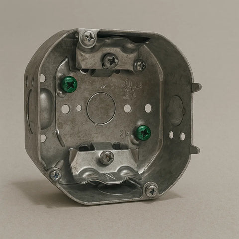  4″ Octagon Junction Box – Galvanized Steel, 15.5 cu in, ETL Listed Good Day Building Supply Inc. Electrical Device Box art-noise.myshopify.com 4-octagon-junction-box-galvanized-steel-15-5-cu-in-etl-listed