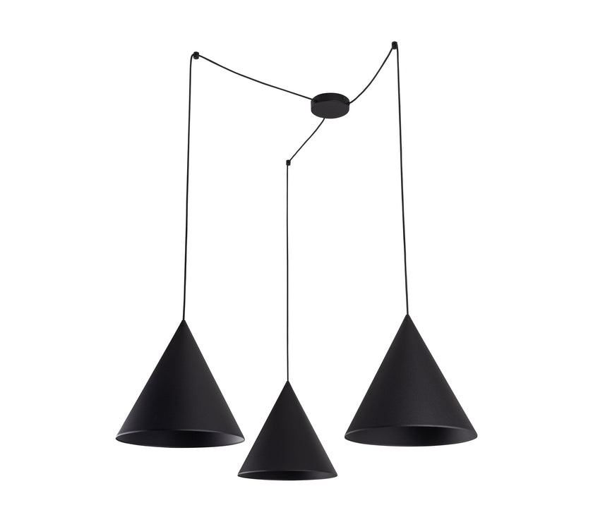 CONO Black Modern Minimalist  Suspension Light 3