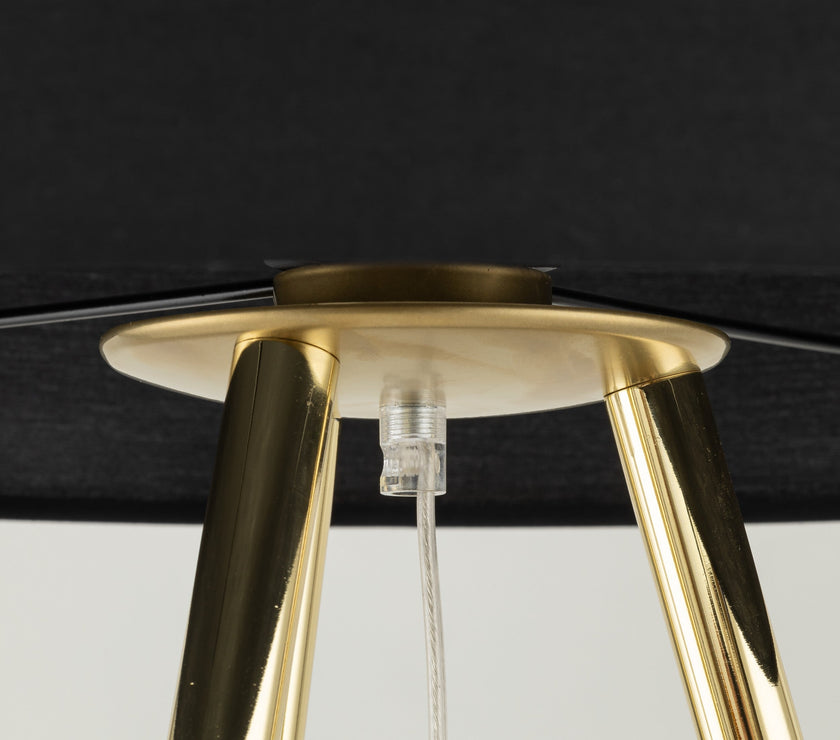 UMBERTO Black Modern  Floor Lamp