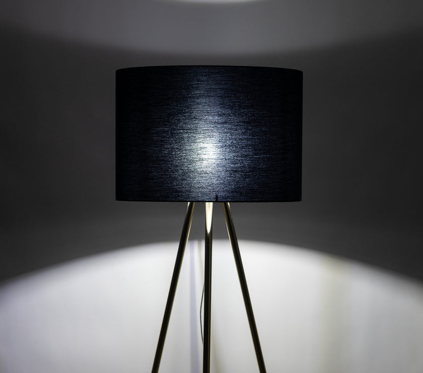 UMBERTO Black Modern  Floor Lamp