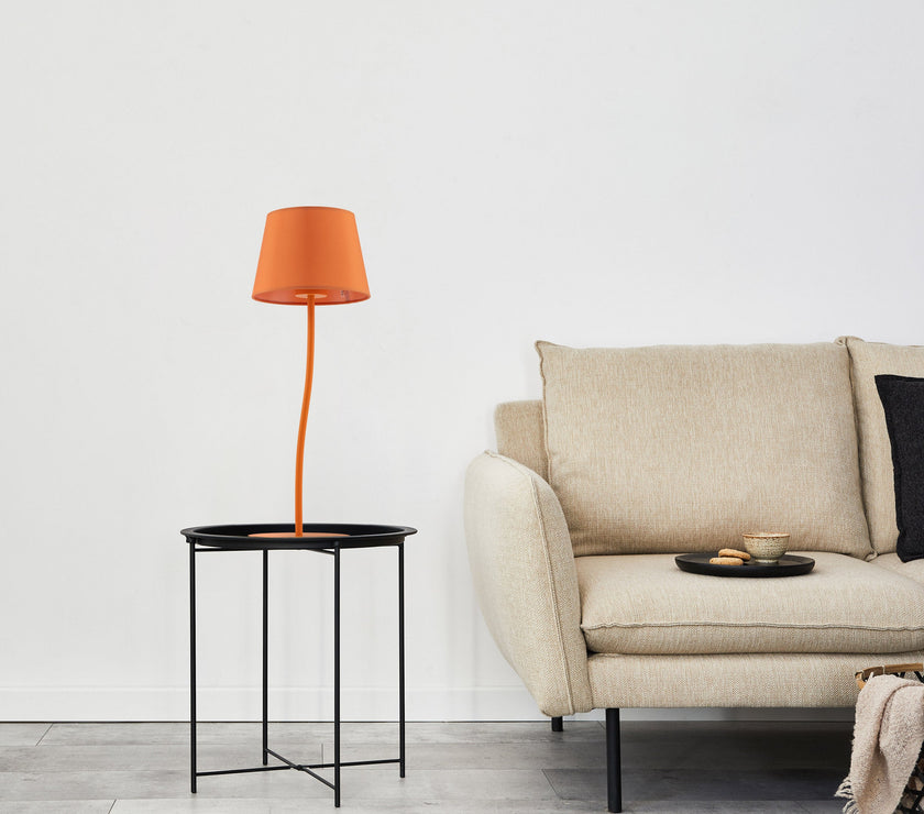 NICOLA Orange Mid-Century Modern Night Lamp
