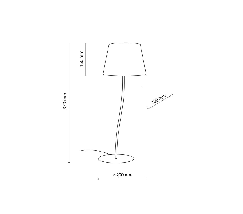 NICOLA Orange Mid-Century Modern Night Lamp