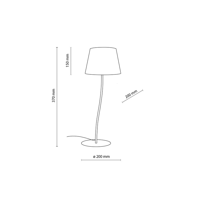 NICOLA Orange Mid-Century Modern Night Lamp