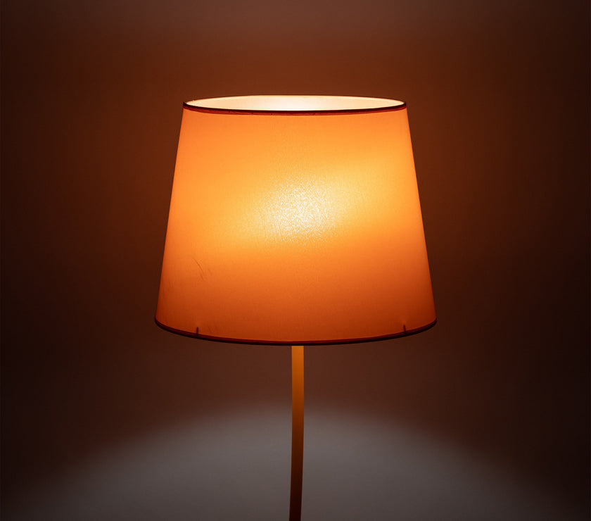 NICOLA Orange Mid-Century Modern Floor Lamp