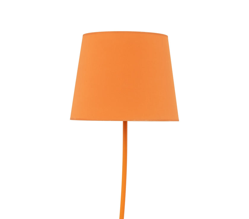NICOLA Orange Mid-Century Modern Floor Lamp
