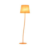 NICOLA Orange Mid-Century Modern Floor Lamp
