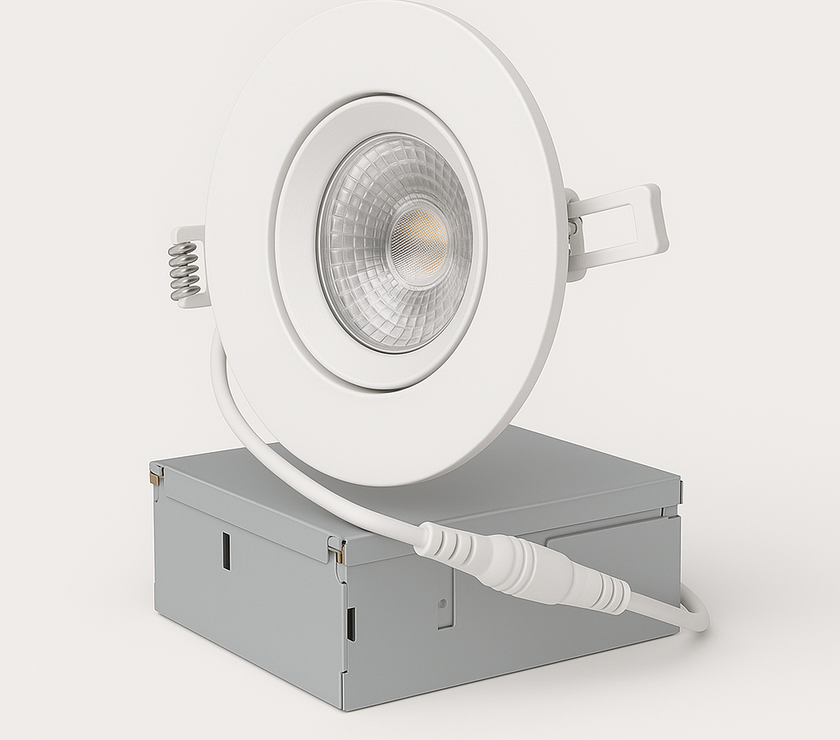 4" Gimbal LED Pot Light – 360° Adjustable | 5CCT + IC Rated
