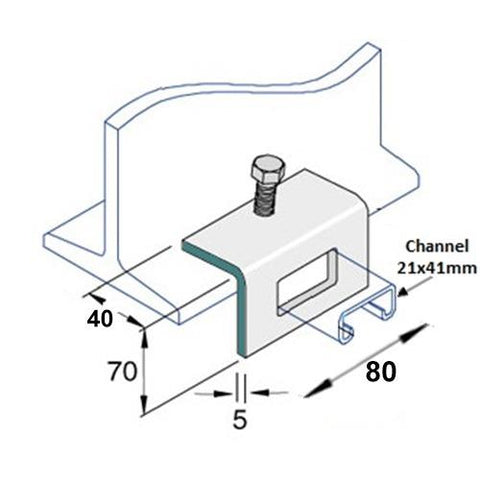 Byson 21mm (13/16in) Strut Window Bracket Byson product_type art-noise.myshopify.com byson-21mm-13-16in-strut-window-bracket
