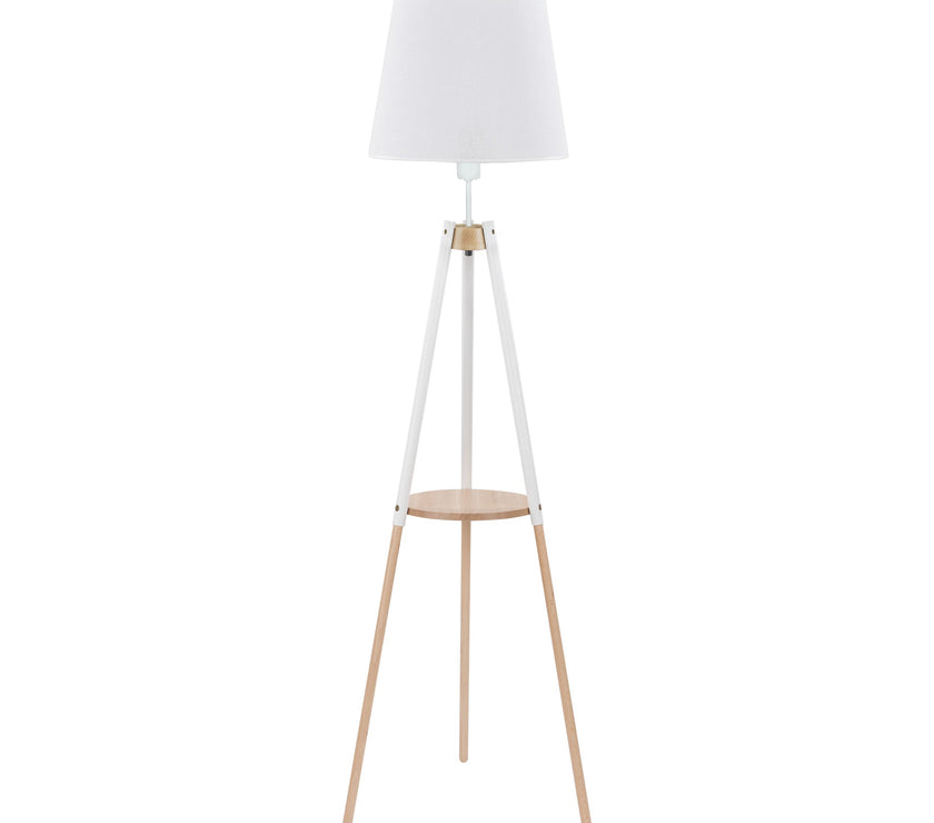 VAIO White Tray Table Floor Lamp