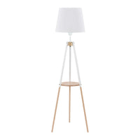 VAIO White Tray Table Floor Lamp