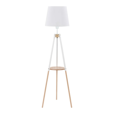 VAIO White Tray Table Floor Lamp