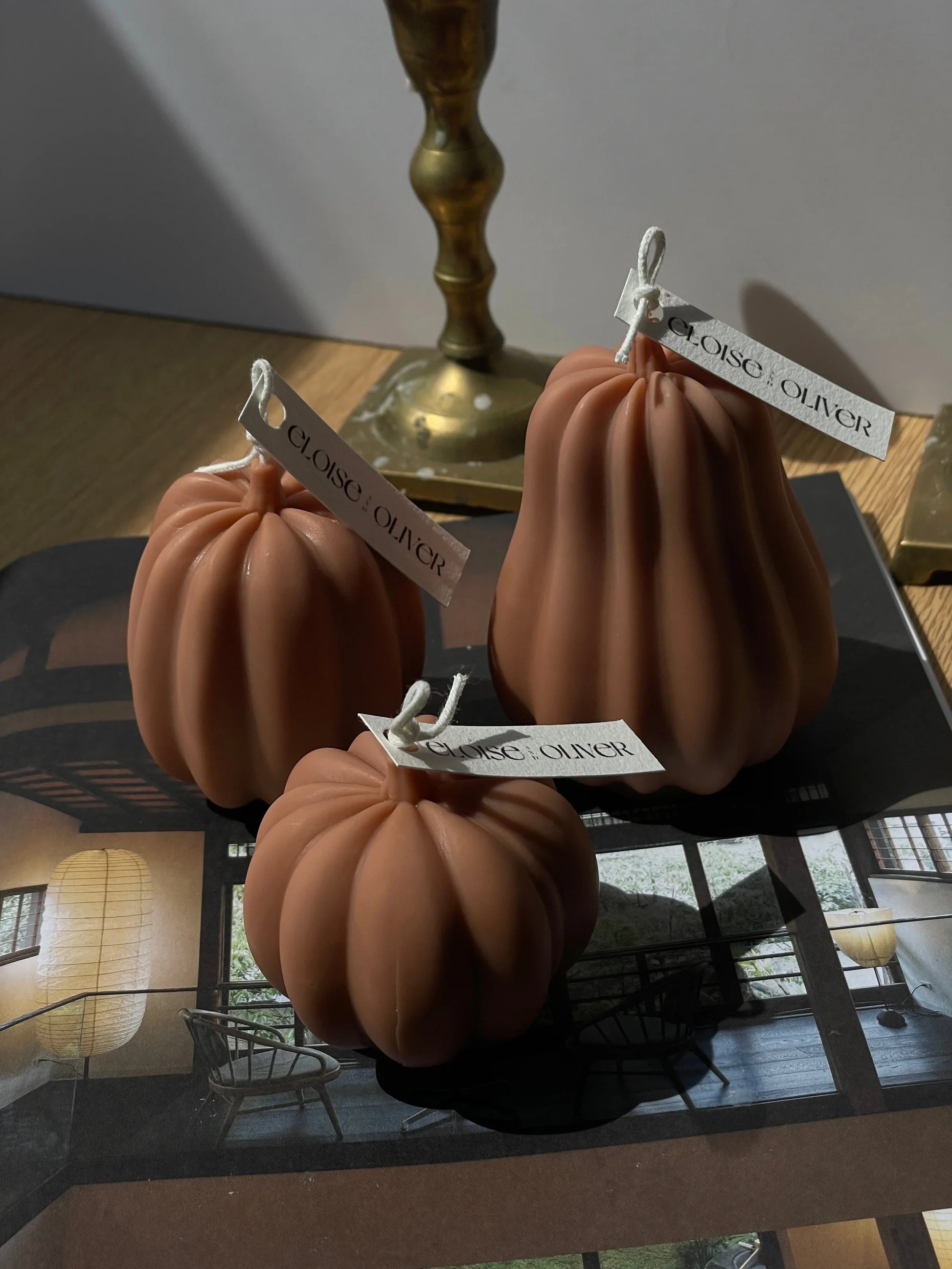 Gourd Candles Eloise and Oliver Decorative Candle art-noise.myshopify.com gourd-candles