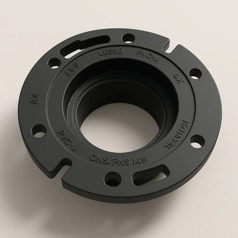  LESSO ABS Closet Flange – 4 x 3 Hub with Adjustable Plastic Ring Good Day Building Supply Inc. Plumbing Fittings art-noise.myshopify.com lesso-abs-closet-flange-4-x-3-hub-with-adjustable-plastic-ring