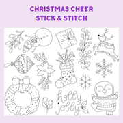 Christmas Cheer Stick & Stitch Embroidery Pack