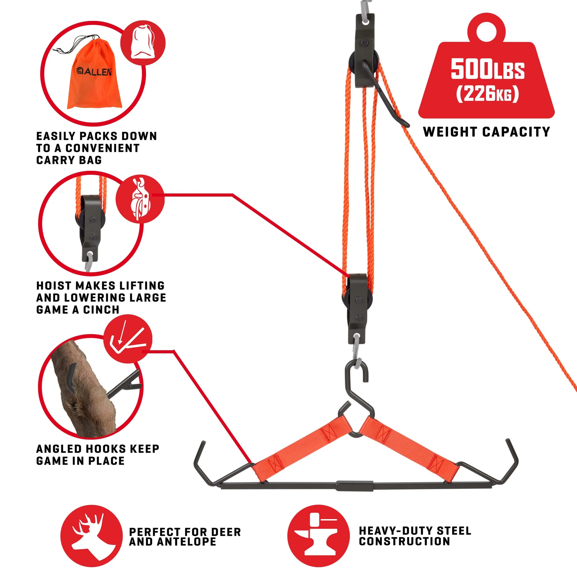 The Allen Company Packaway Gambrel & Hoist Kit Byson product_type art-noise.myshopify.com the-allen-company-packaway-gambrel-hoist-kit The Allen Company Packaway Gambrel & Hoist Kit Byson  art-noise.myshopify.com the-allen-company-packaway-gambrel-hoist-kit