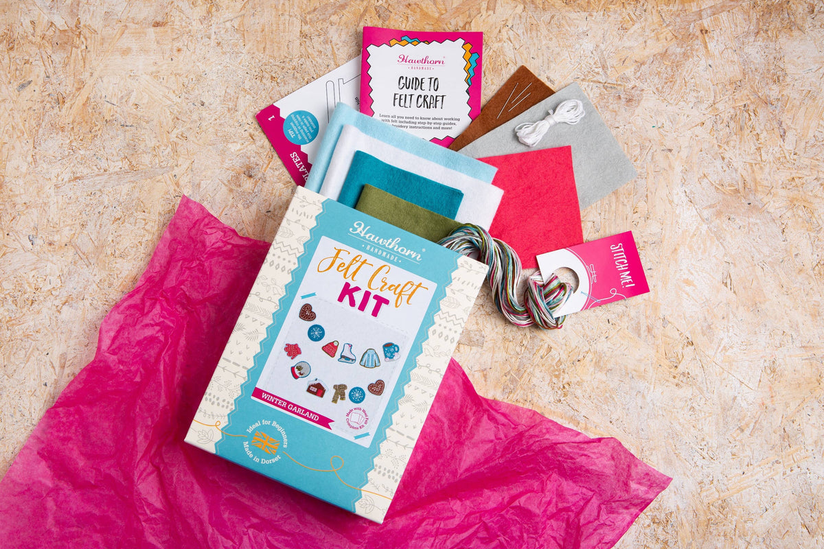 Winter Garland Felt Craft Kit | Christmas Beginner Craft Kit