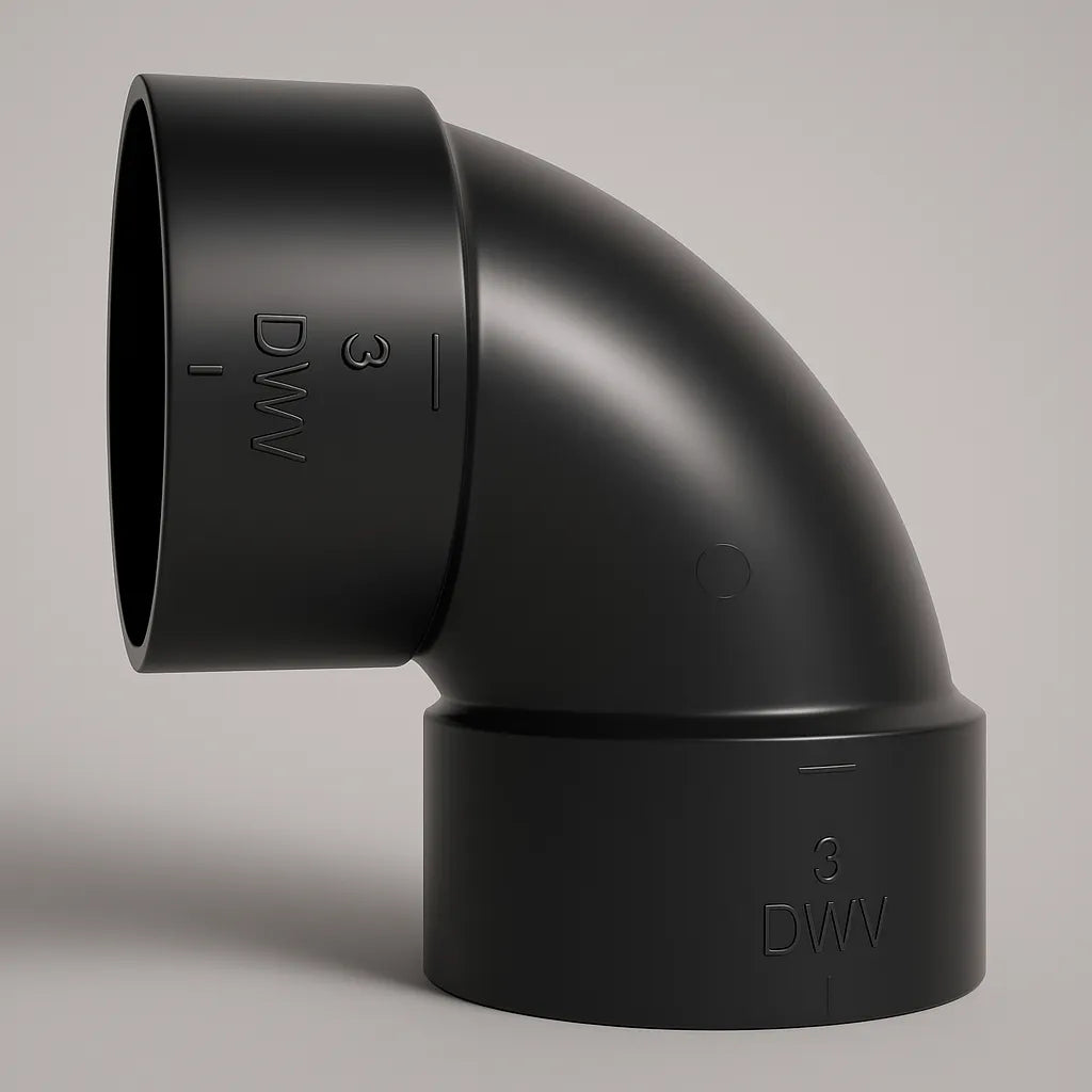  LESSO ABS 90° Elbow Hub x Hub DWV Fitting – Short Turn (1-1/2" & 2") Good Day Building Supply Inc. Plumbing Fittings art-noise.myshopify.com lesso-abs-90-elbow-hub-x-hub-dwv-fitting-short-turn-1-1-2-2