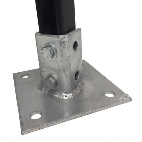 Byson Strut Post Base, Single Channel