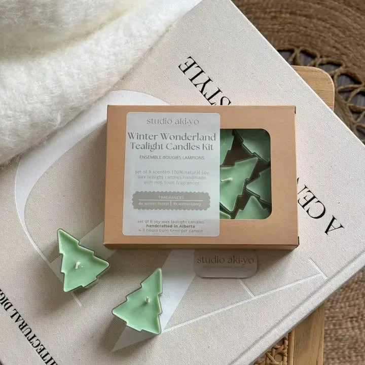  Winter Wonderland Tealight Candle Set | Holiday Season Gifts Studio Akiyo  art-noise.myshopify.com winter-wonderland-tealight-candle-set-holiday-season-gifts