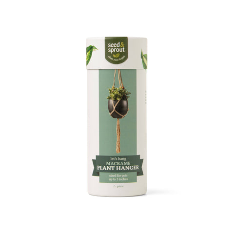 Seed & Sprout Let's Hang Macrame Plant Hanger