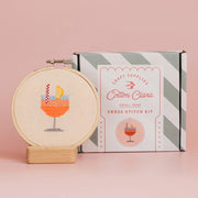 Aperol Cocktail Beginner Counted Cross Stitch Kit