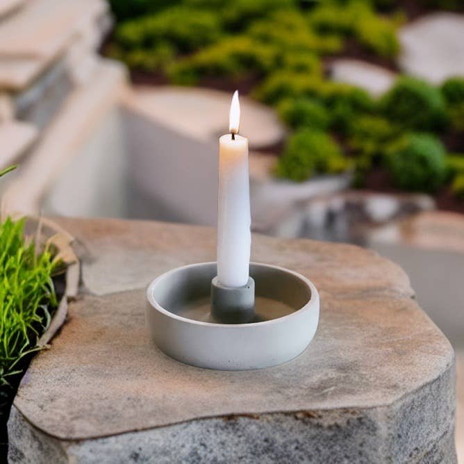 Concrete Candlestick Holder