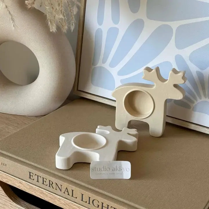  Holiday Reindeer Tealight Candle Holder | Holiday Season Studio Akiyo  art-noise.myshopify.com holiday-reindeer-tealight-candle-holder-holiday-season