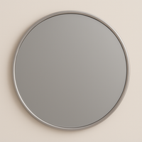 Round Vanity Mirror – Black, Gold, Nickel | 24" & 32" Metal Frame