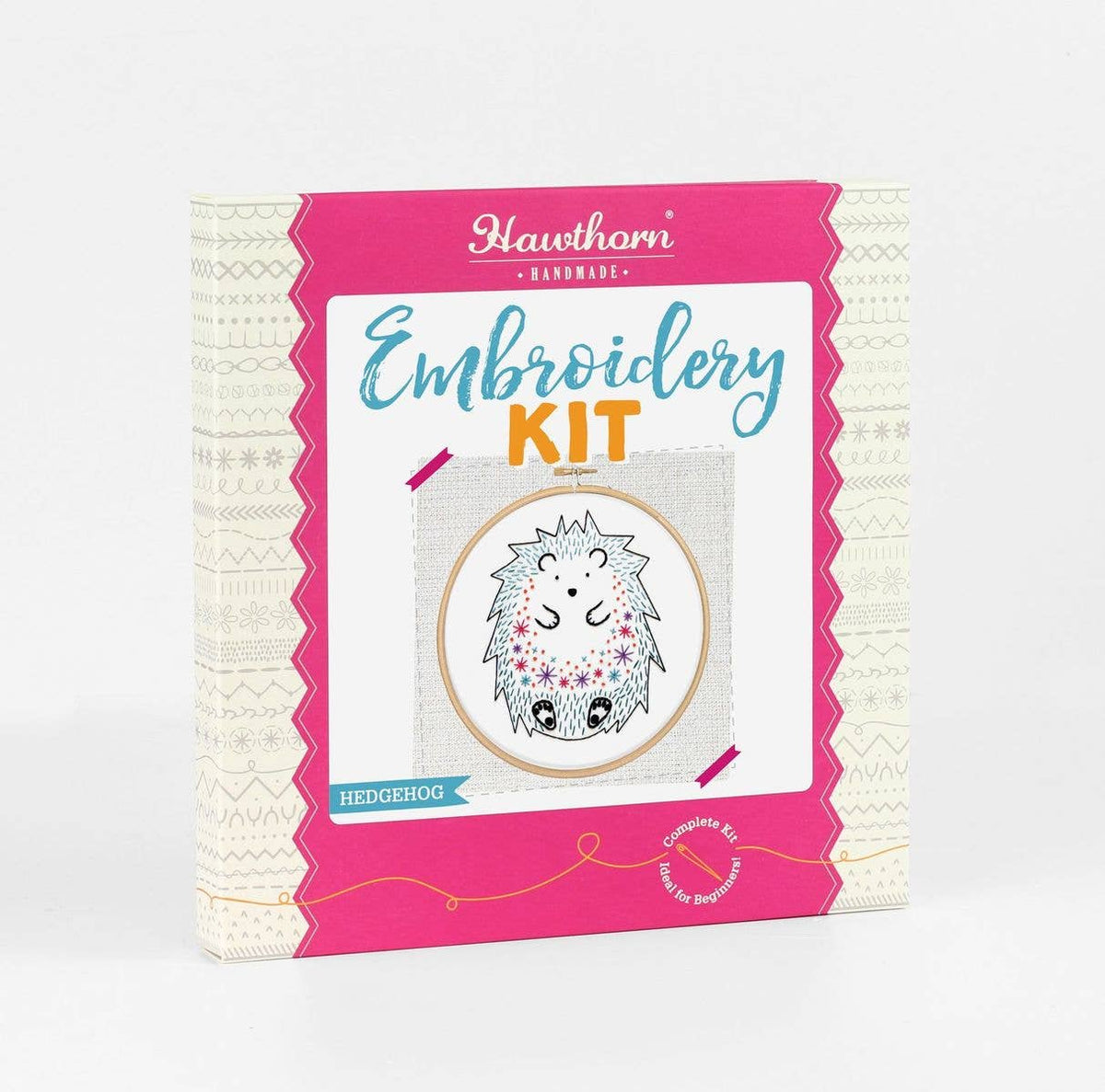 Hedgehog Embroidery Kit | Beginner Craft Kit for Adults