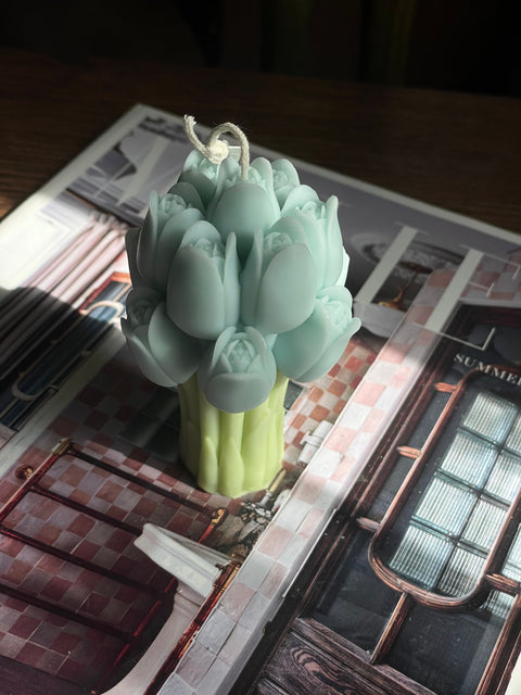 Tulip Bouquet Eloise and Oliver Decorative Candle art-noise.myshopify.com tulip-bouquet