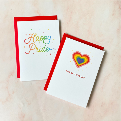 Hooray You're Gay! | Pride Mini Greeting Card