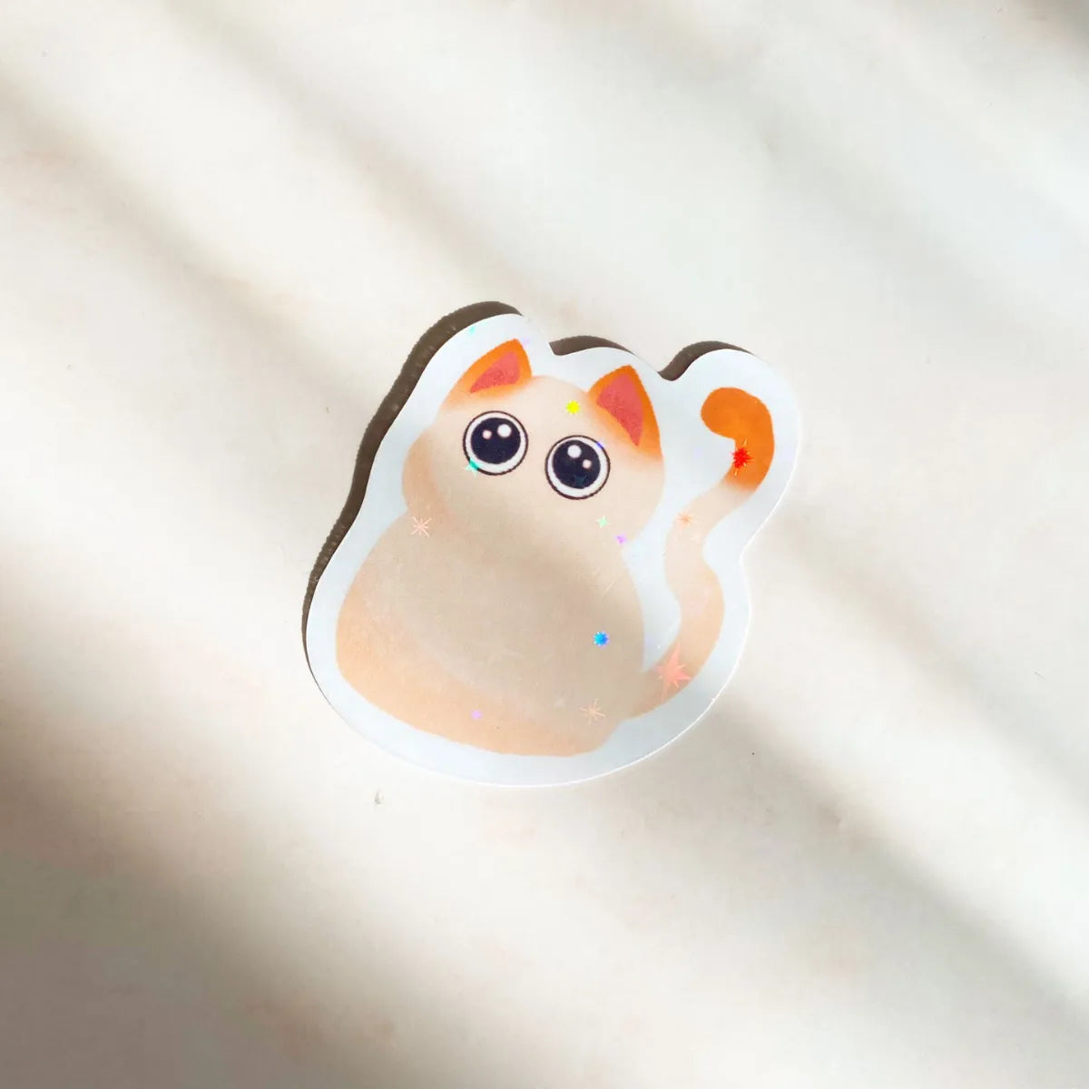  Purfect White Cat Sticker Cheeky Peach Designs Sticker art-noise.myshopify.com purfect-white-cat-sticker