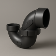 LESSO 1-1/2" ABS P-Trap with Union – Hub x Hub Drain Fitting