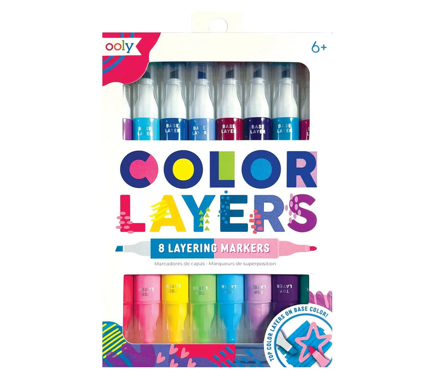 OOLY - Color Layers Double-Ended Layering Markers- Set of 8