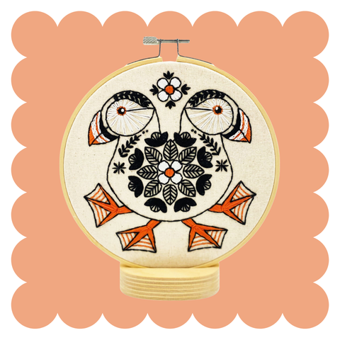 Puffin Complete Embroidery Kit