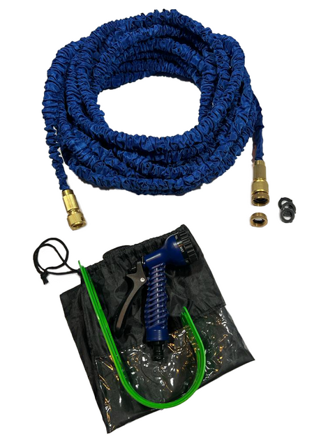 Byson Expandable Garden Hose, Blue - 100ft