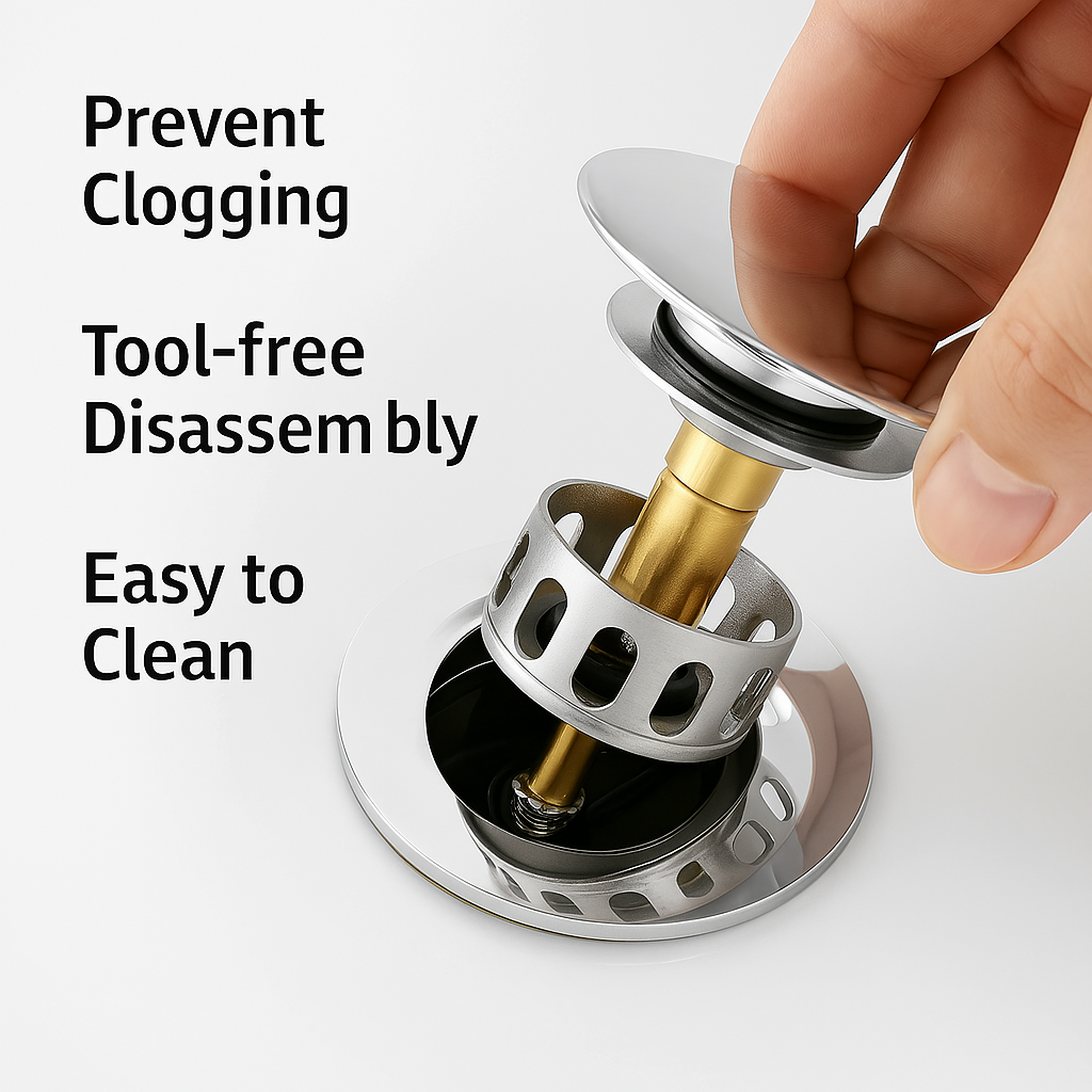 Pop-Up Bathroom Sink Drain Good Day Building Supply Inc. Bathroom Sink Drain art-noise.myshopify.com pop-up-bathroom-sink-drain