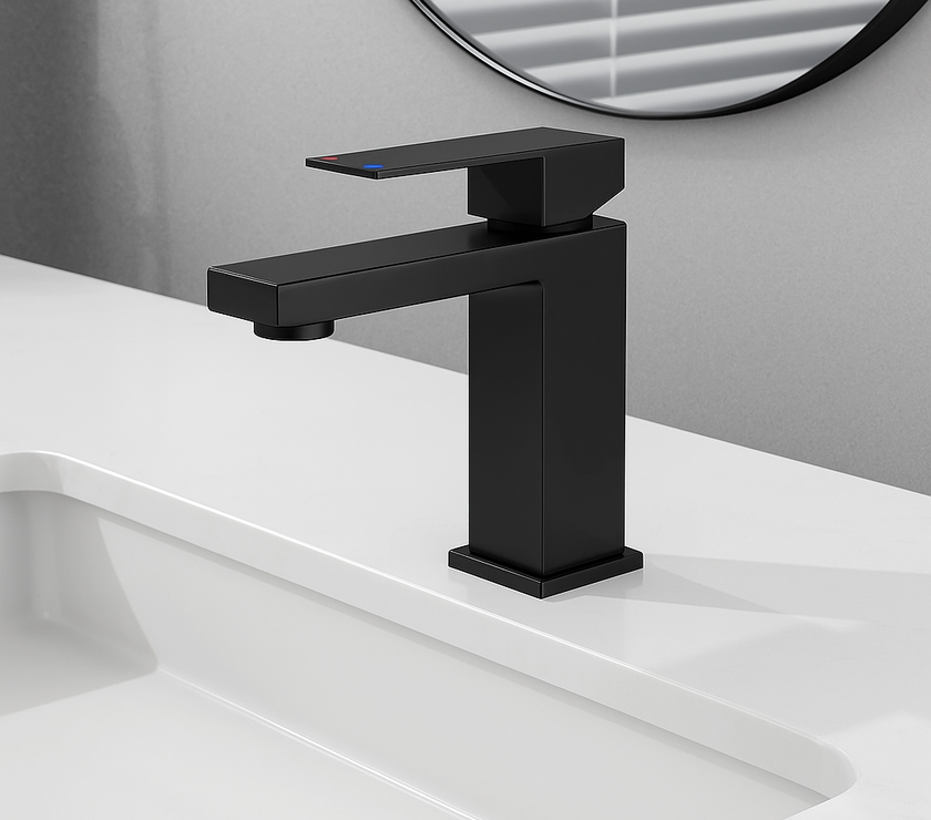 Architect Square Matte Black Bathroom Faucet – cUPC Certified