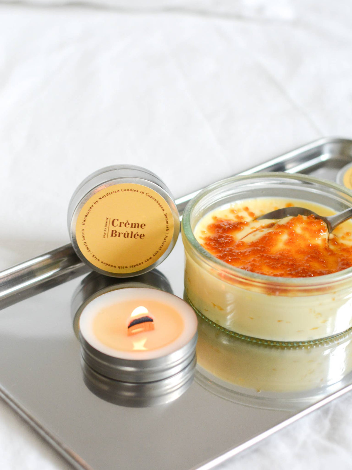 Mini Scented Soy Candle -  Crème Brûlée
