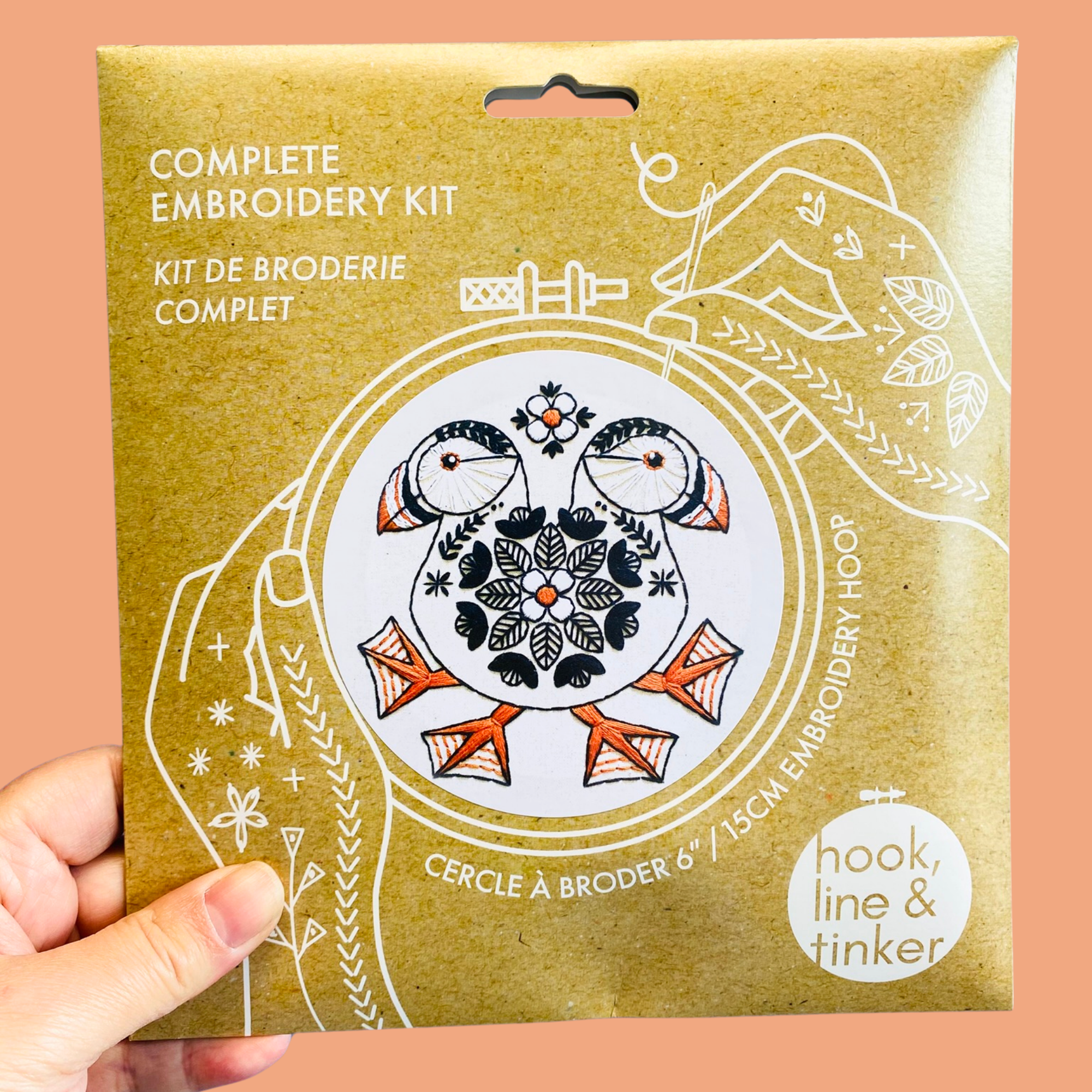 Puffin Complete Embroidery Kit