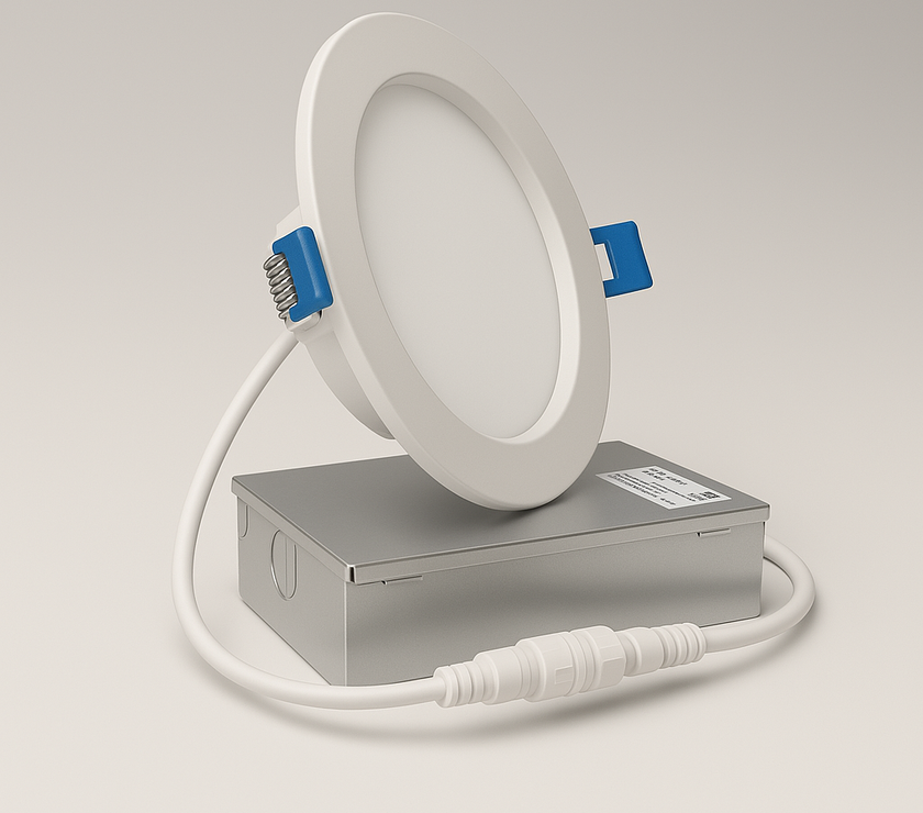 4" LED Pot Light with Nightlight Rim – 5CCT Selectable + IC Rated