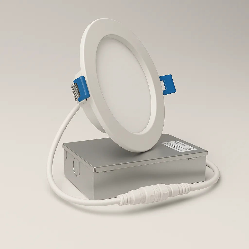  6" Slim LED Pot Light – 5CCT Selectable | IC Rated + Junction Box Good Day Building Supply Inc. Potlights art-noise.myshopify.com 6-slim-led-pot-light-5cct-selectable-ic-rated-junction-box