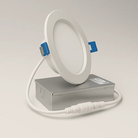  6" Slim LED Pot Light – 5CCT Selectable | IC Rated + Junction Box Good Day Building Supply Inc. Potlights art-noise.myshopify.com 6-slim-led-pot-light-5cct-selectable-ic-rated-junction-box