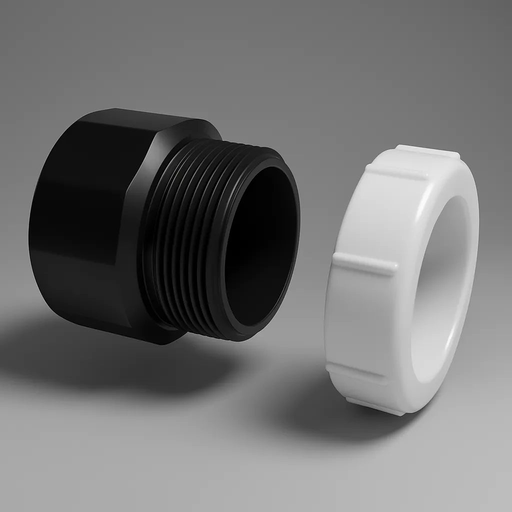 LESSO 1-1/2 in. ABS Female Trap Adapter with Plastic Nut – Hub x FIPT ...