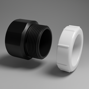 LESSO 1-1/2 in. ABS Female Trap Adapter with Plastic Nut – Hub x FIPT
