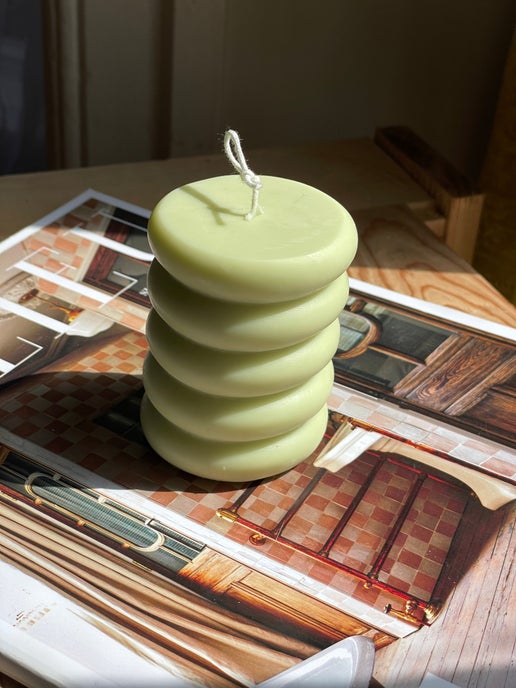 Squiggle Eloise and Oliver Decorative Candle art-noise.myshopify.com squiggle