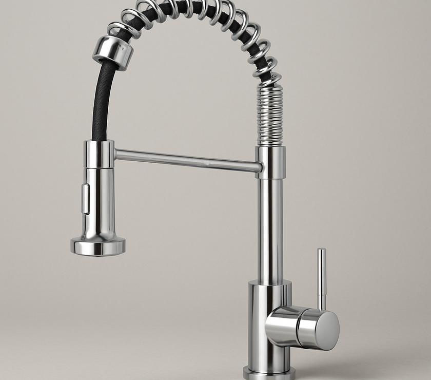 Modern Pull-Down Spring Kitchen Faucet