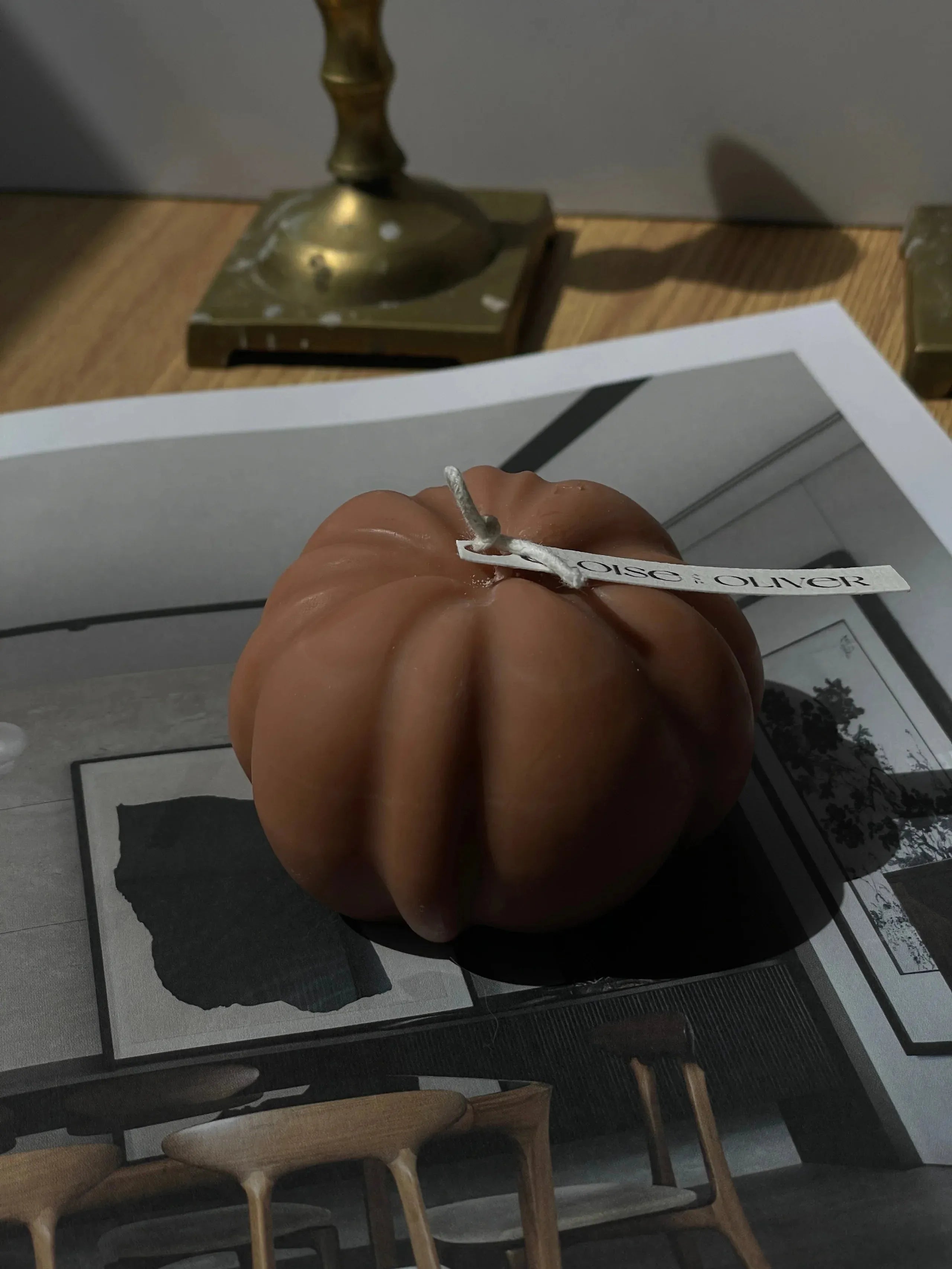 Pumpkin Eloise and Oliver Decorative Candle art-noise.myshopify.com pumpkin Pumpkin Eloise and Oliver Decorative Candle art-noise.myshopify.com pumpkin